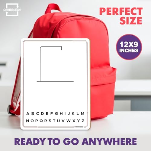 9”x12 Dry Erase Double-Sided Hangman Whiteboard