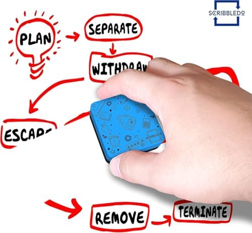 Magnetic Dry Erase Erasers Assorted Colors (12 Pack)