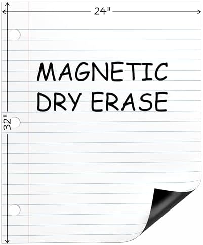 24” x 30” Dry Erase Magnetic Lined Paper