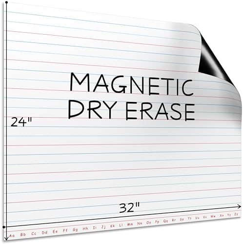 30βx24β Magnetic Dry Erase Lined Notebook Paper