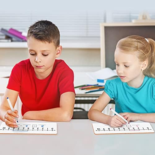 2 Pack Dry Erase Number Line Lapboard 4x12 Double Sided 0-10/0-20