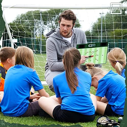 Dry Erase Lacrosse Coaching Board 15x10.5” with 2 Markers