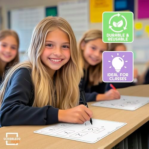 9"x12" Small White Board Dry Erase Sheets (10 Pack)