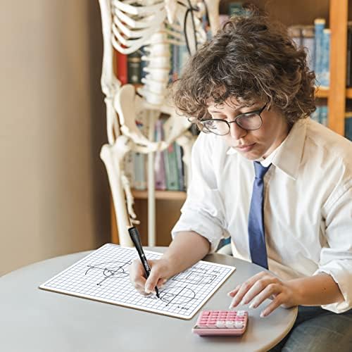 9" x 12" Double Sided Dry Erase Graph Whiteboard