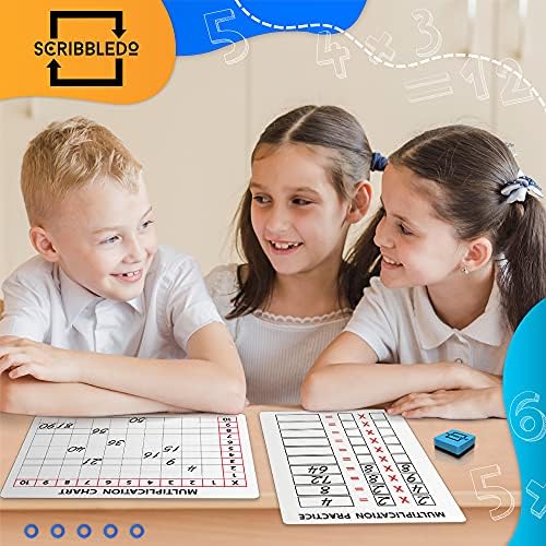 Double Sided Dry Erase Division Multiplication Whiteboard