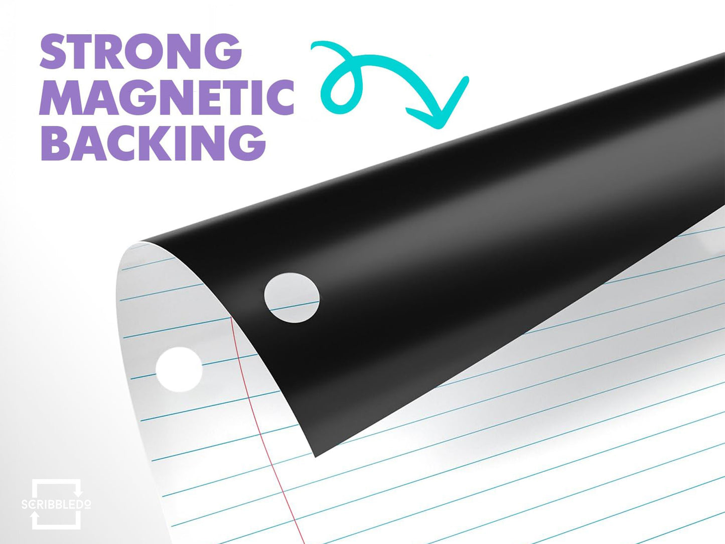 24"x30" Giant Magnetic Dry Erase Notebook Paper – Classroom Whiteboard Teaching Aid