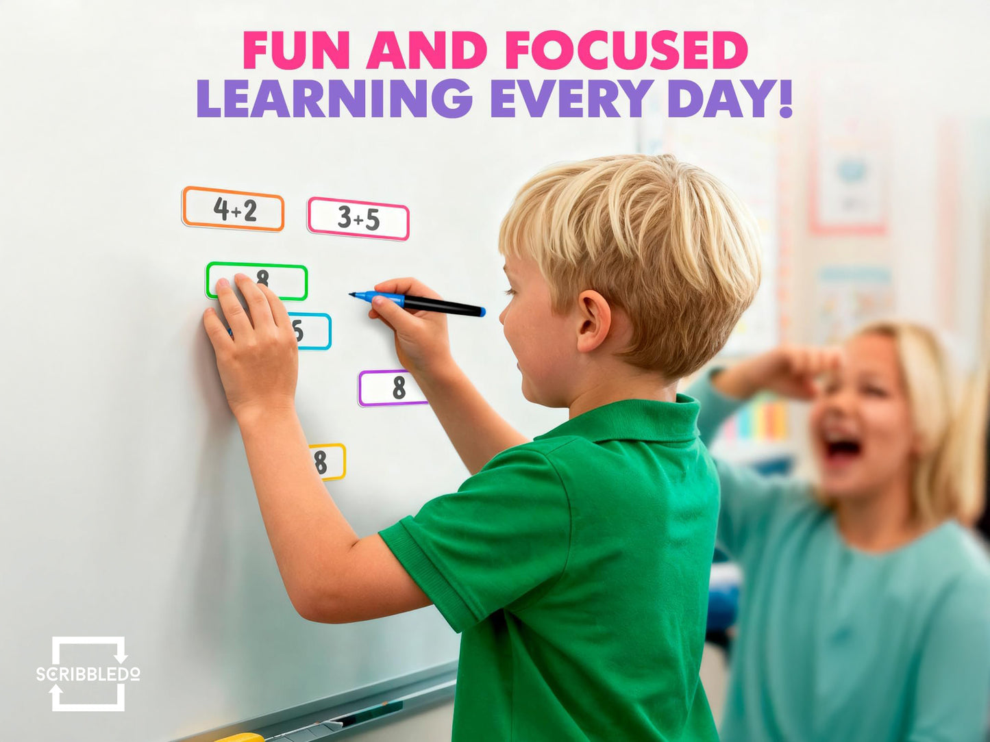 30 Pack Dry Erase Magnetic Labels – 3.1” x 1.2” Writable Strips Color Outline