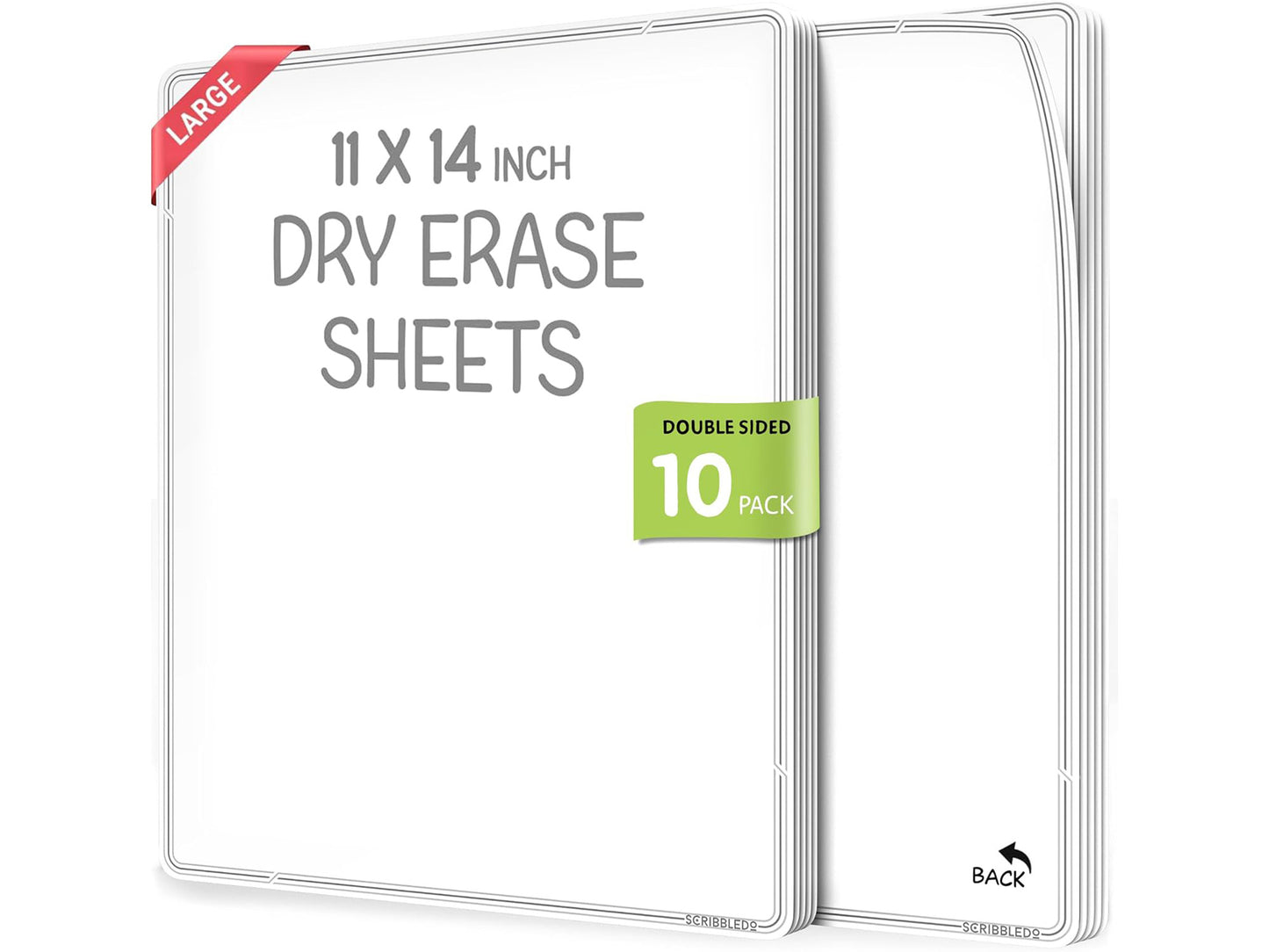 Large White Dry Erase Flexic Sheet 11"x14" (10 pc)