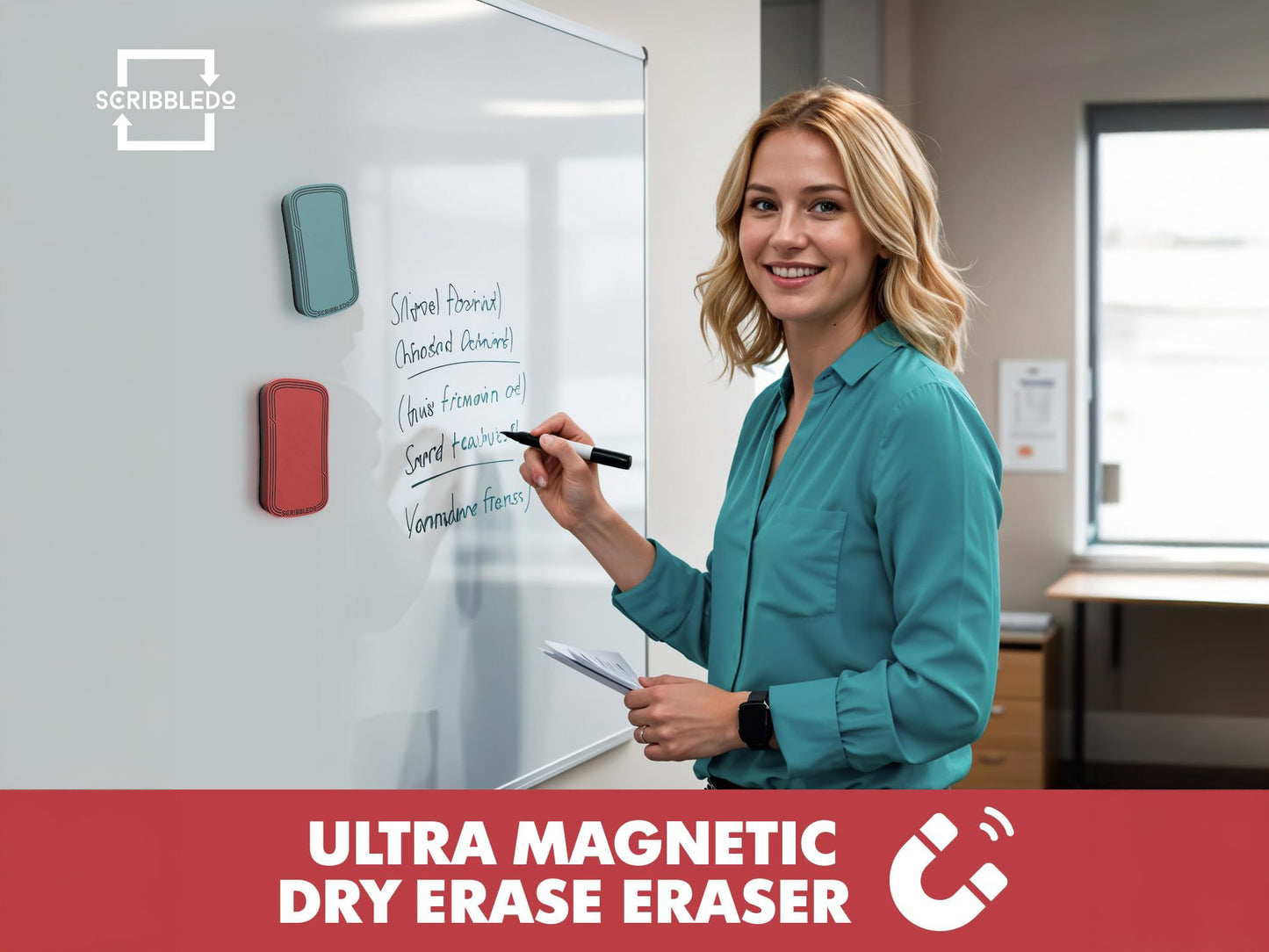 2 Pack Boho Dry Erase Erasers