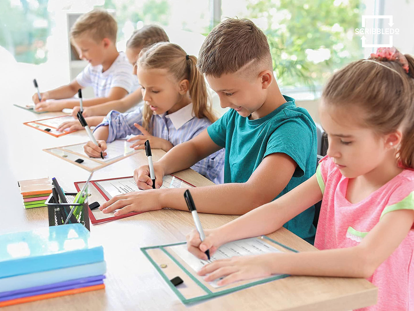 6 Pack Boho Dry Erase Pockets