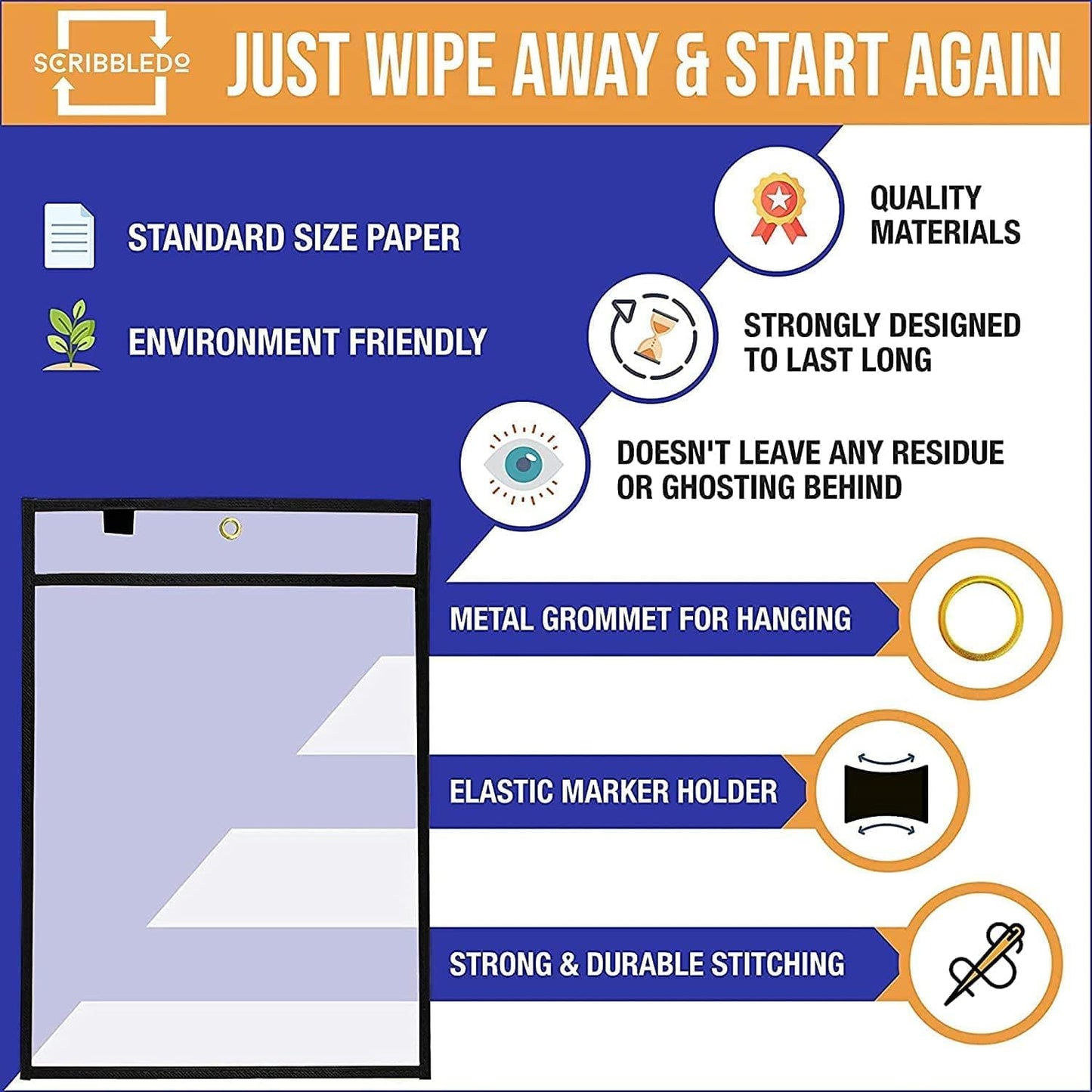 Job Ticket Holders 9x12 50 Pk