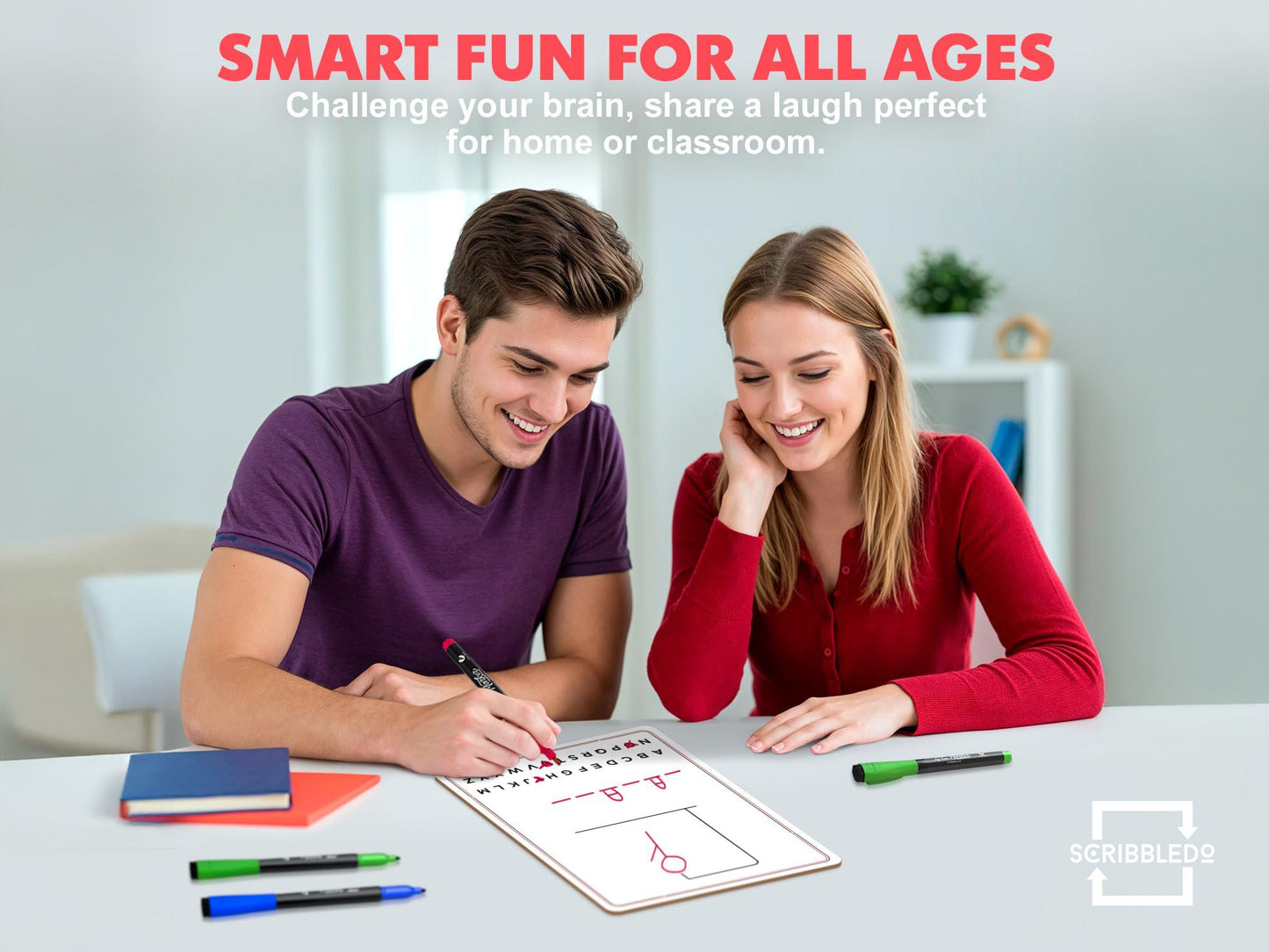Hangman Dry Erase Board – 9x12 Reusable Whiteboard Game