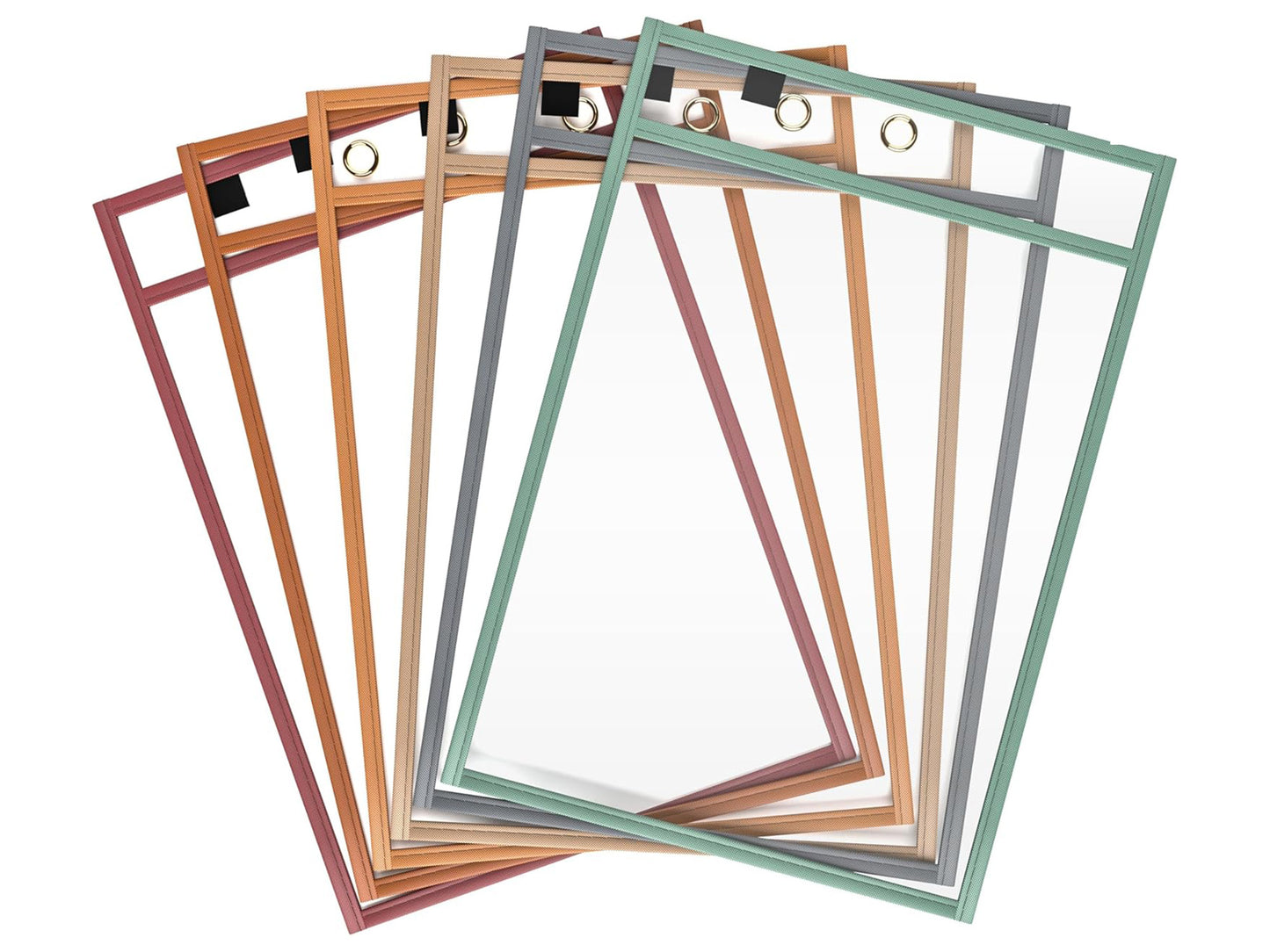6 Pack Boho Dry Erase Pockets
