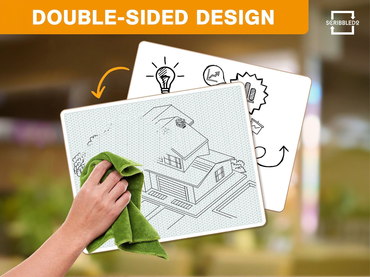 double sided isometric perspective grid