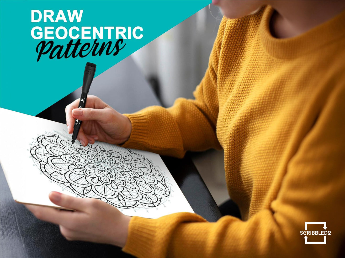 Dry Erase Circular Grid 12"x12" Board