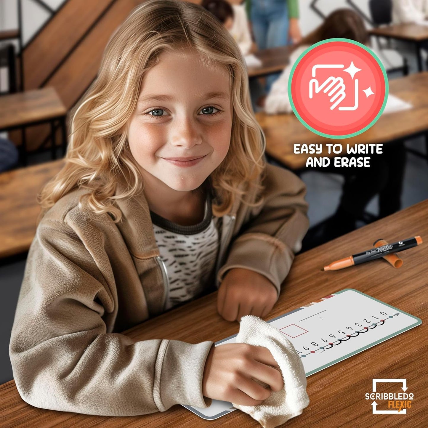 Dry Erase Flexic Number Line 4"x12" (10 pc)