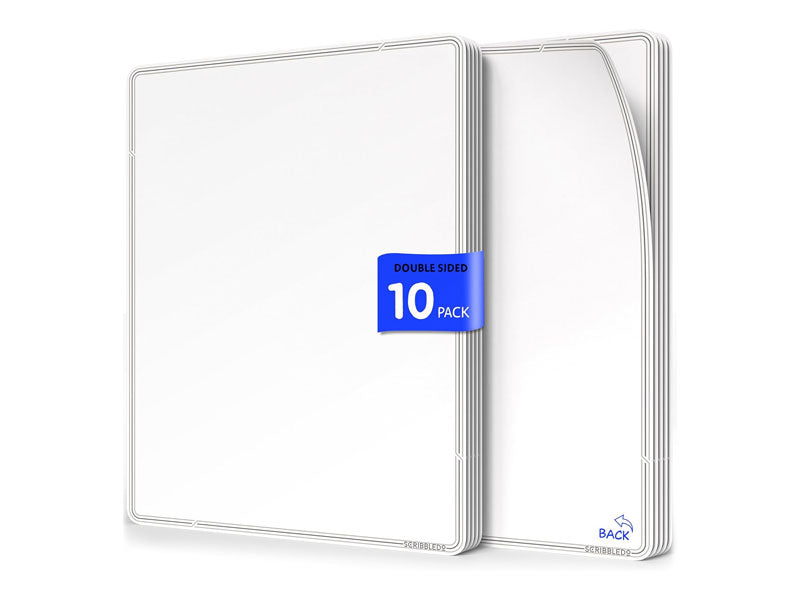 Small White Dry Erase Flexic Sheet 9"x12" (10 pc)