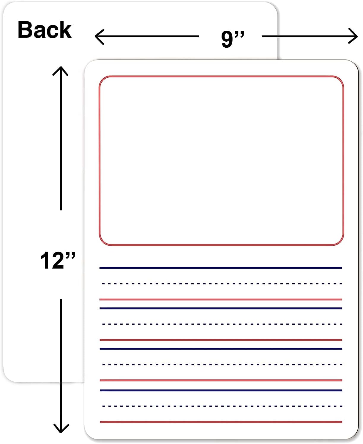 double sided whiteboard 9x12