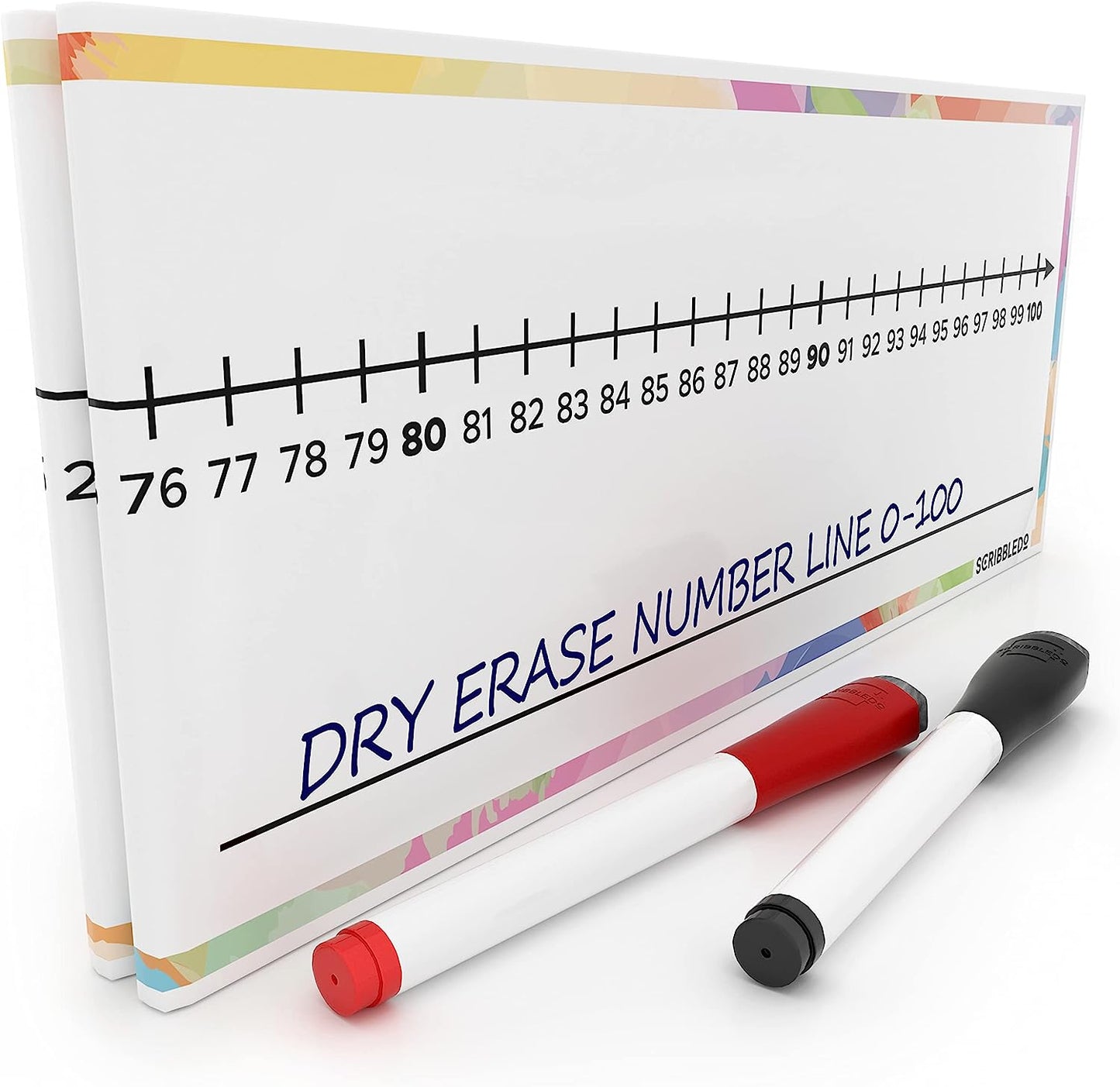 dry erase board with number line for kids
