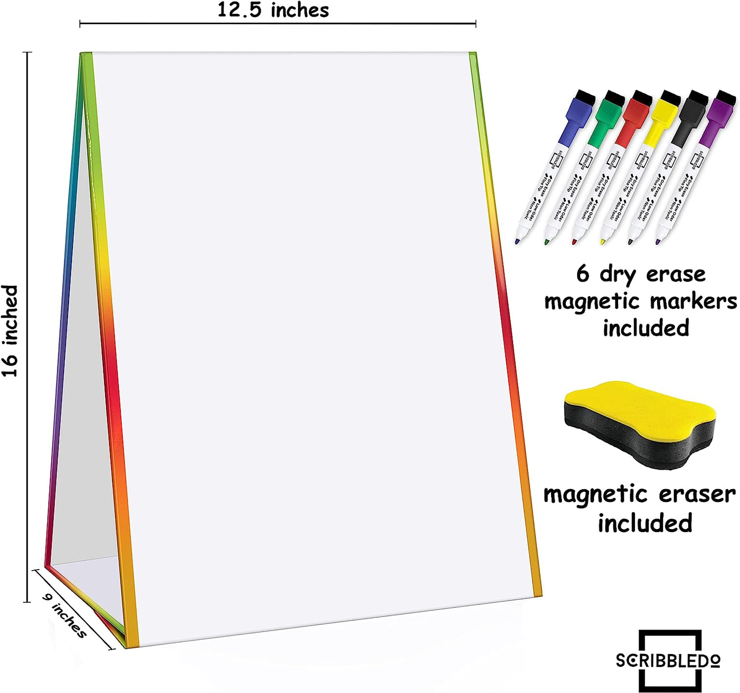 tabletop magnetic white board for kids