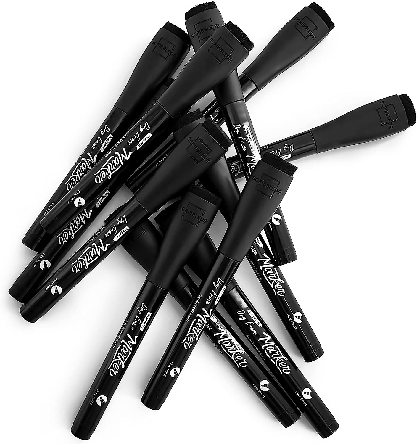 12 pack Magnetic Fine Tip Dry Erase Color Markers