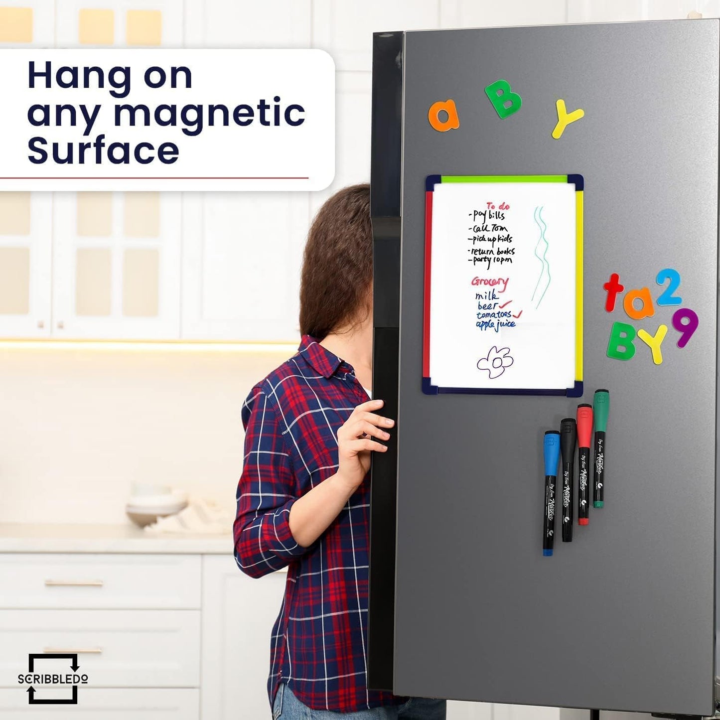 9x12 magnetic whiteboard for fridge
