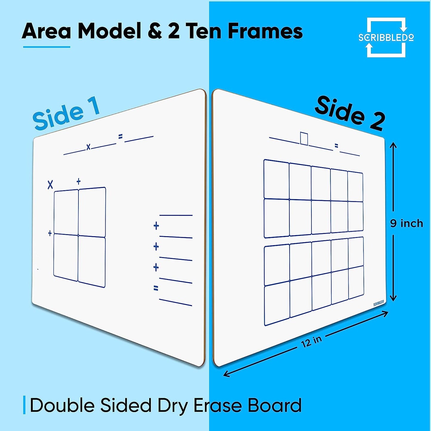 9x12 double sided math board for kids