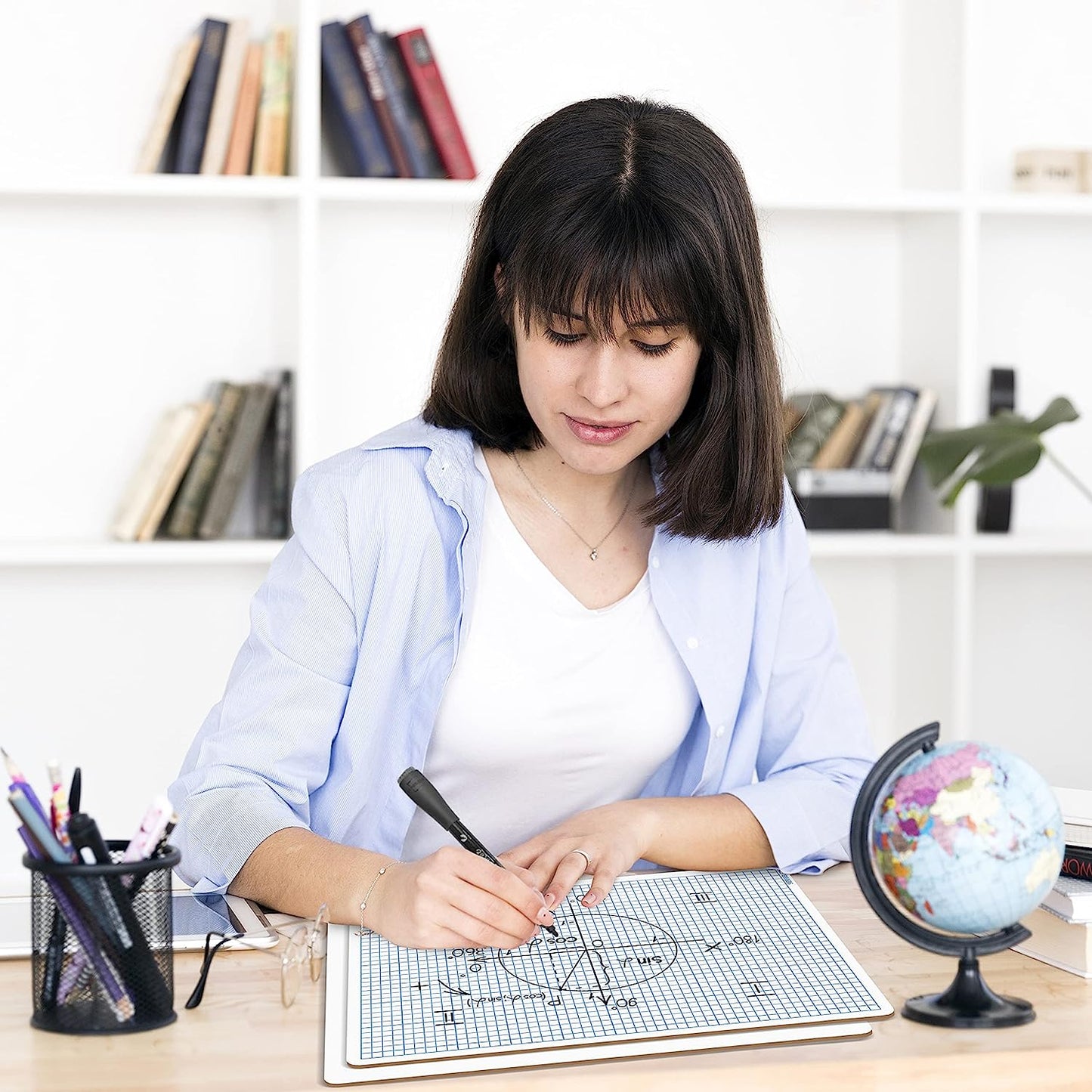 9x12 whiteboard with graph for student