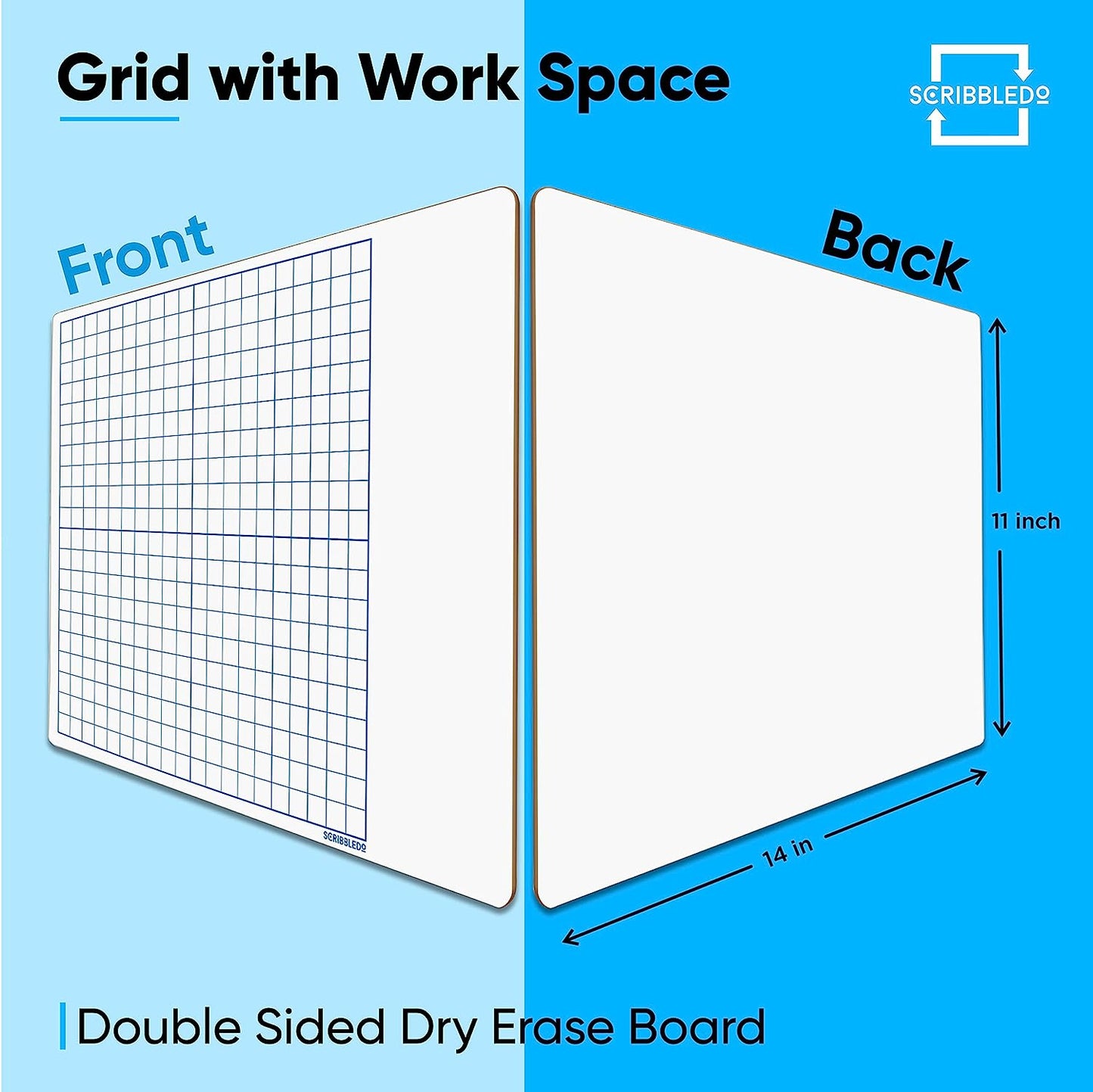 double sided graph board 11x14