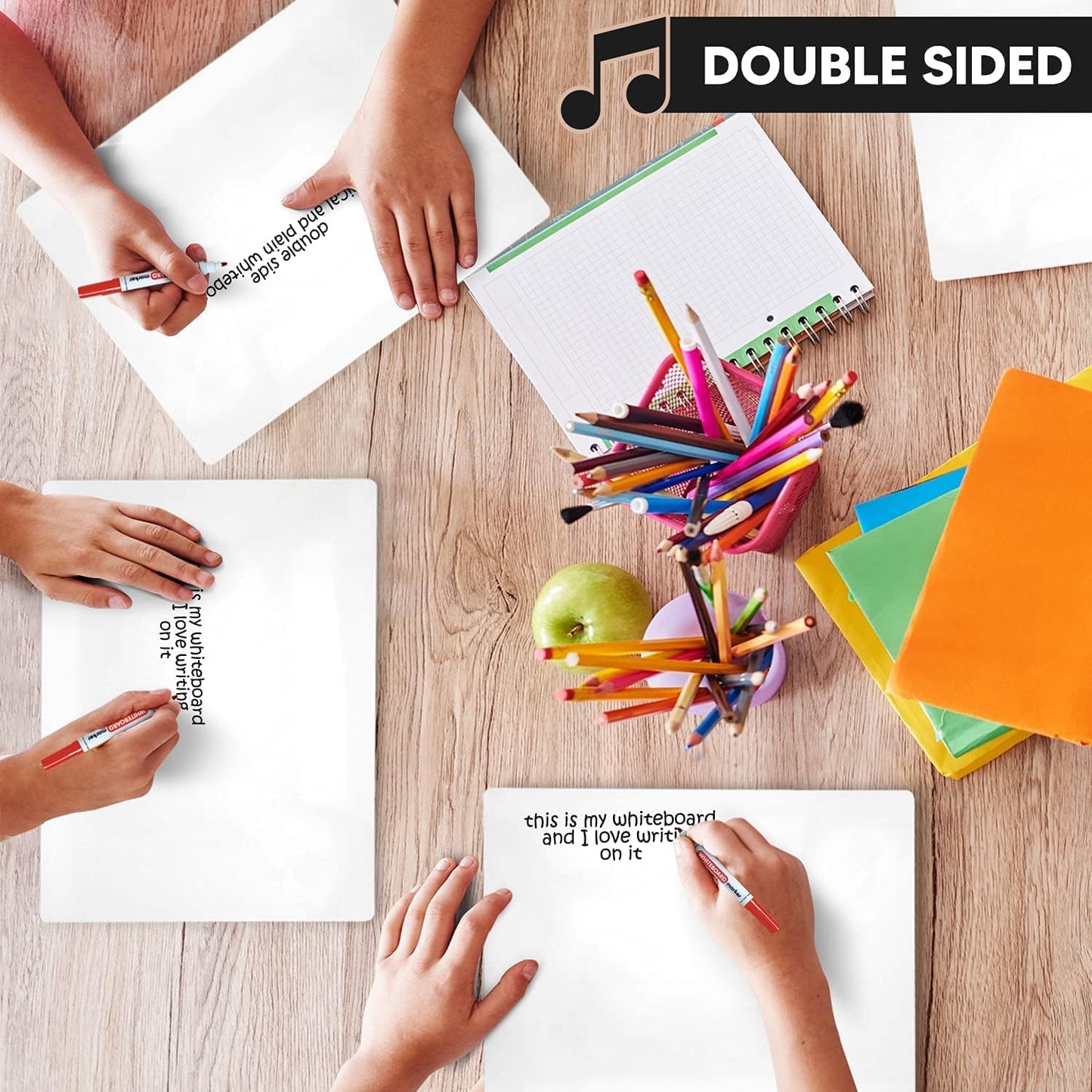 double sided dry erase piano practice board