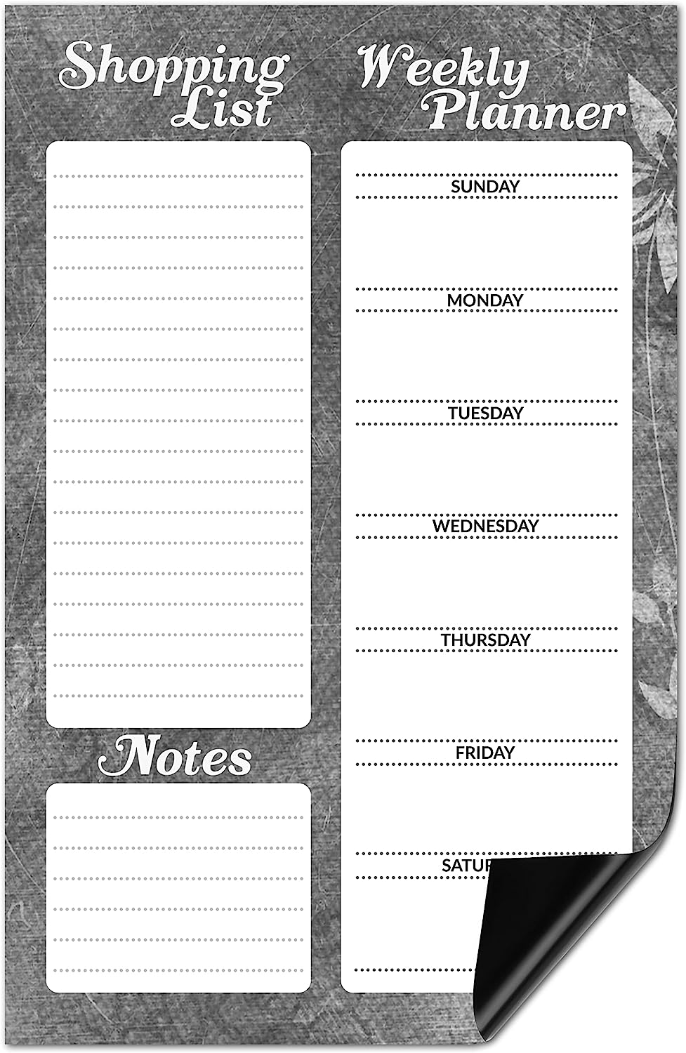 grocery list pad with magnet
