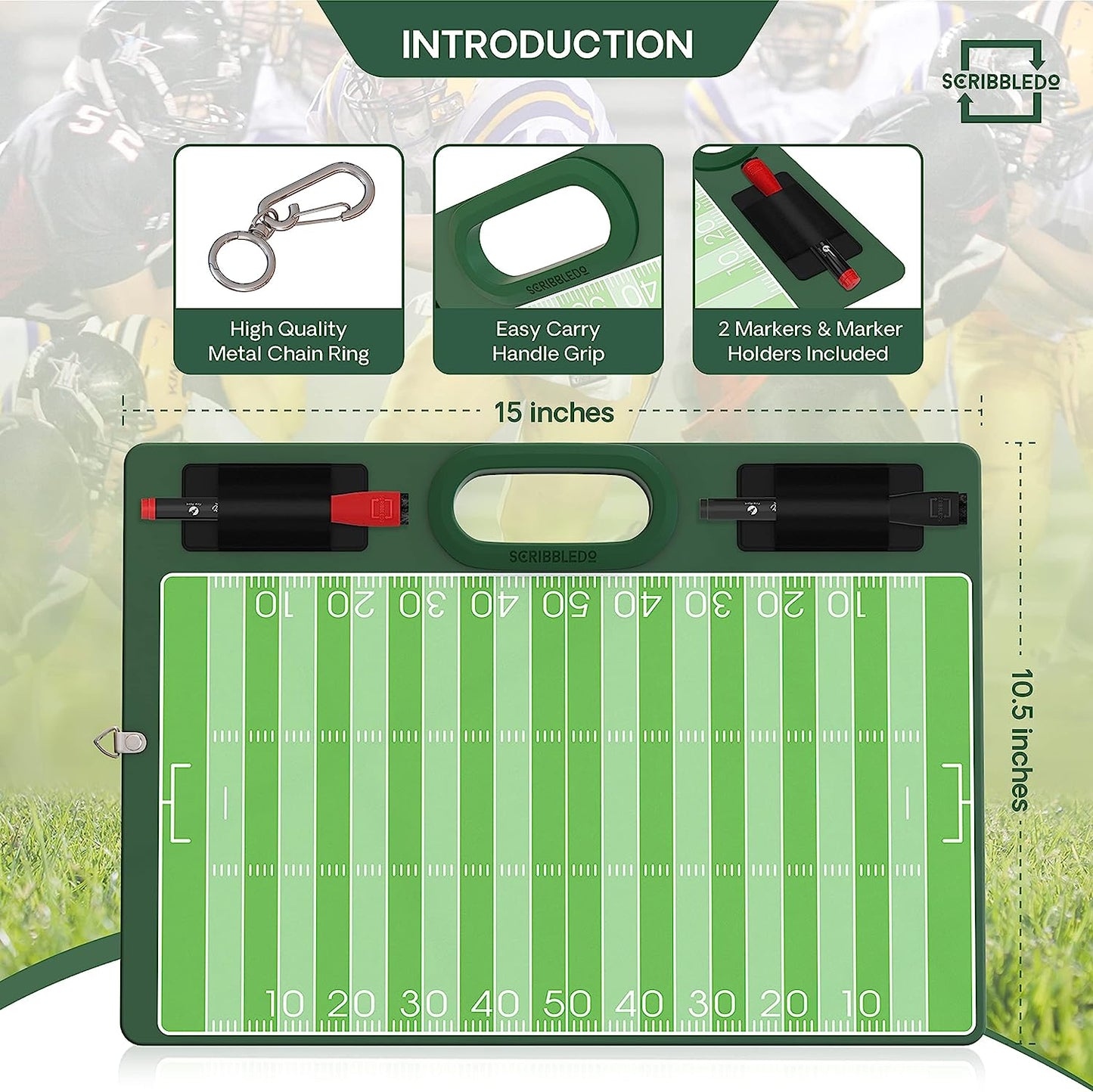 football coaching whiteboard 15x10.5 