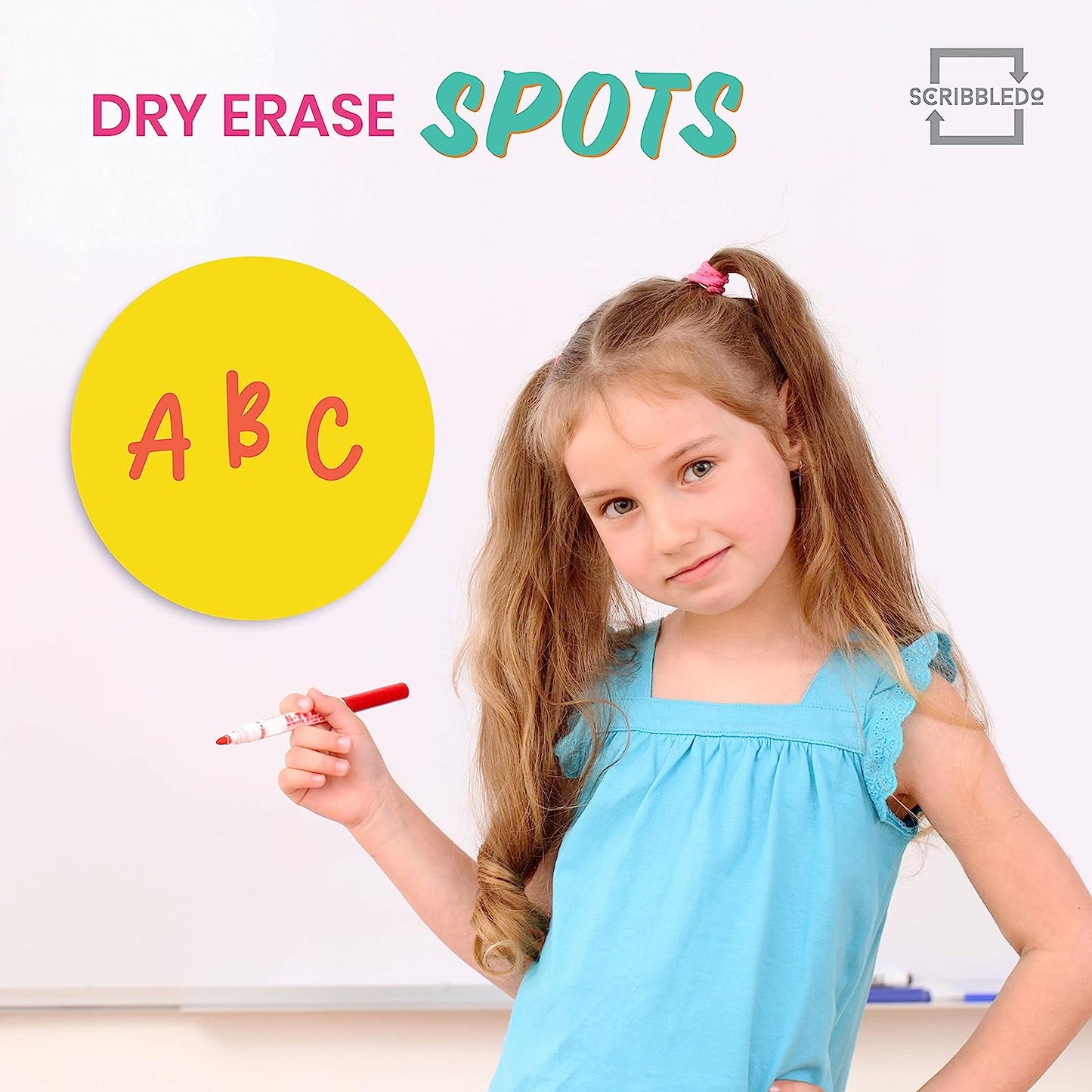 8 pack dry erase spots for whiteboard 