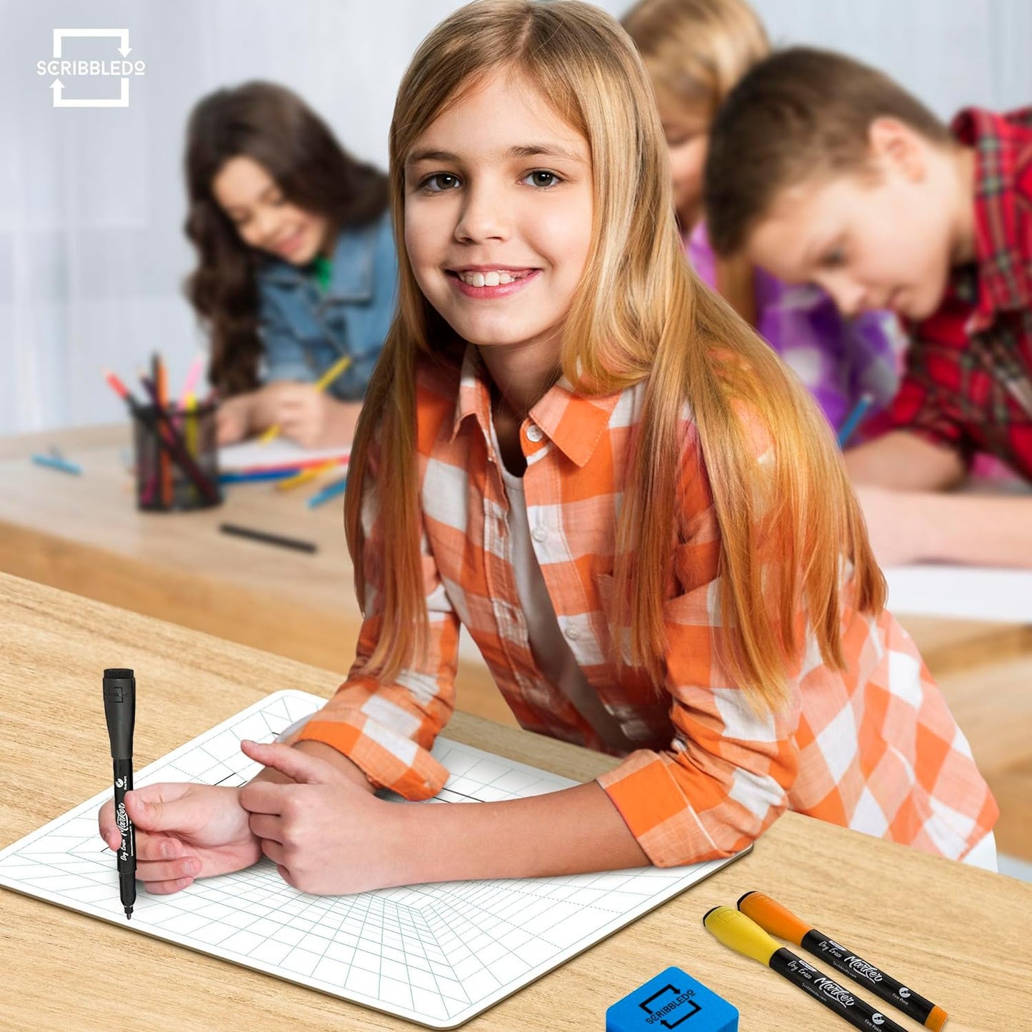 1 point perspective grid for students