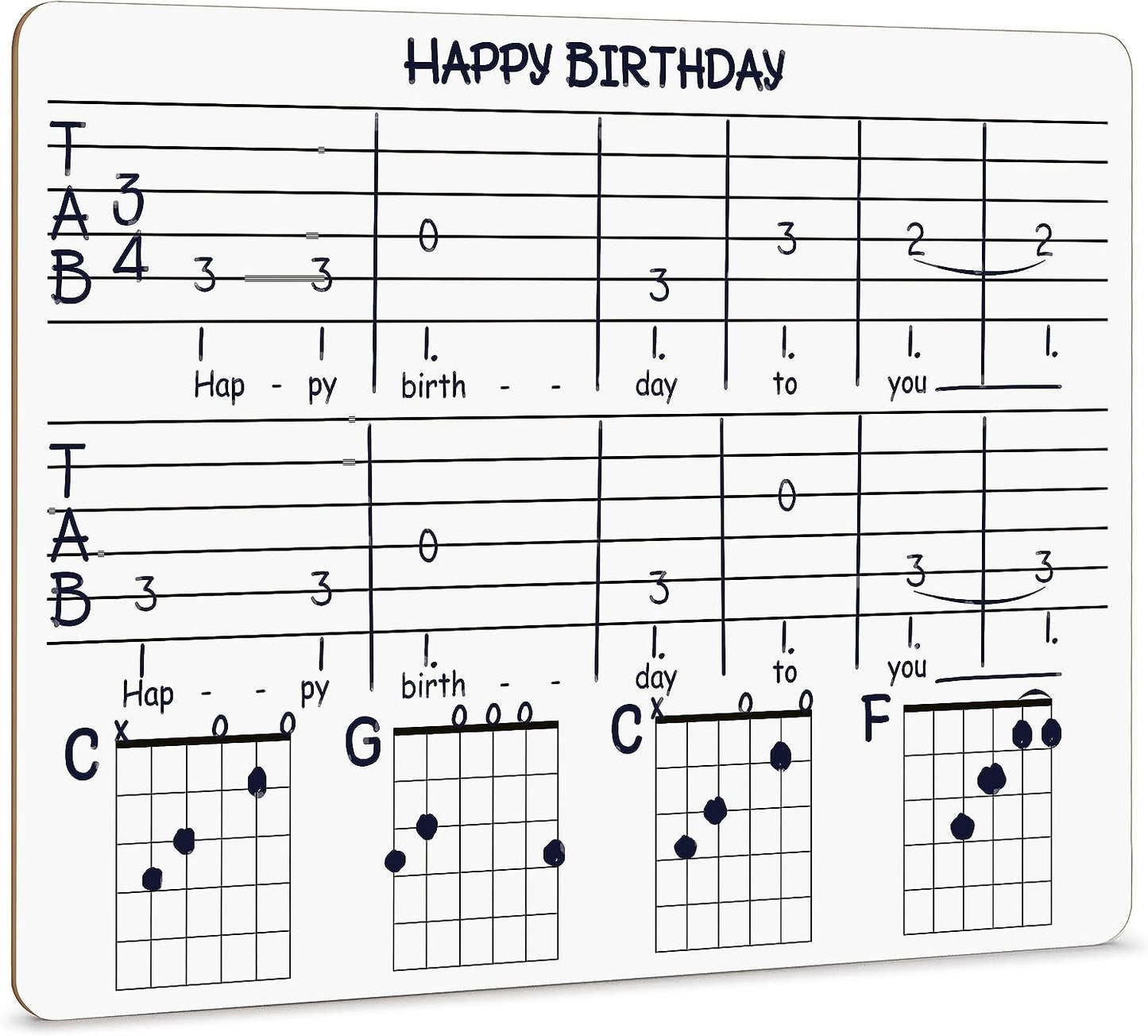 scribbledo guitar practice fretboard 11"x14"