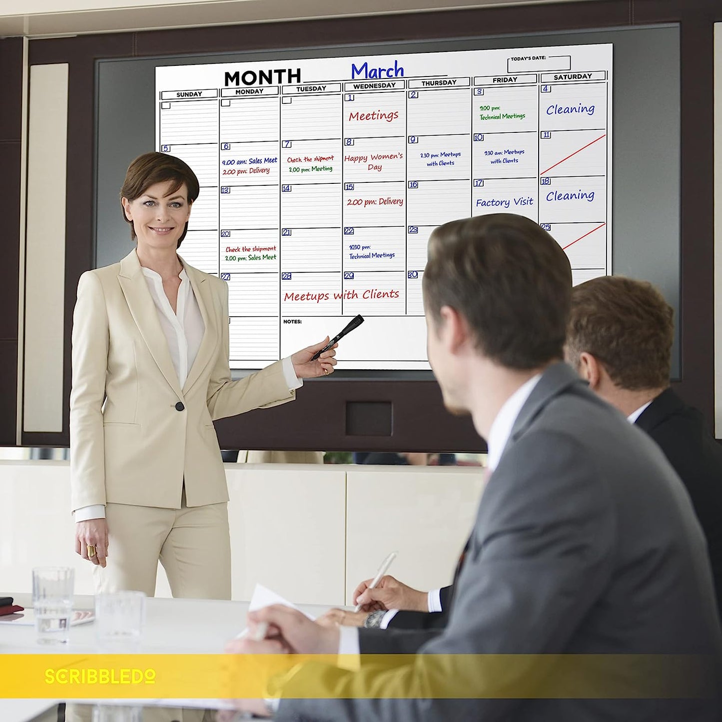 monthly wall calendar for offices 36x48