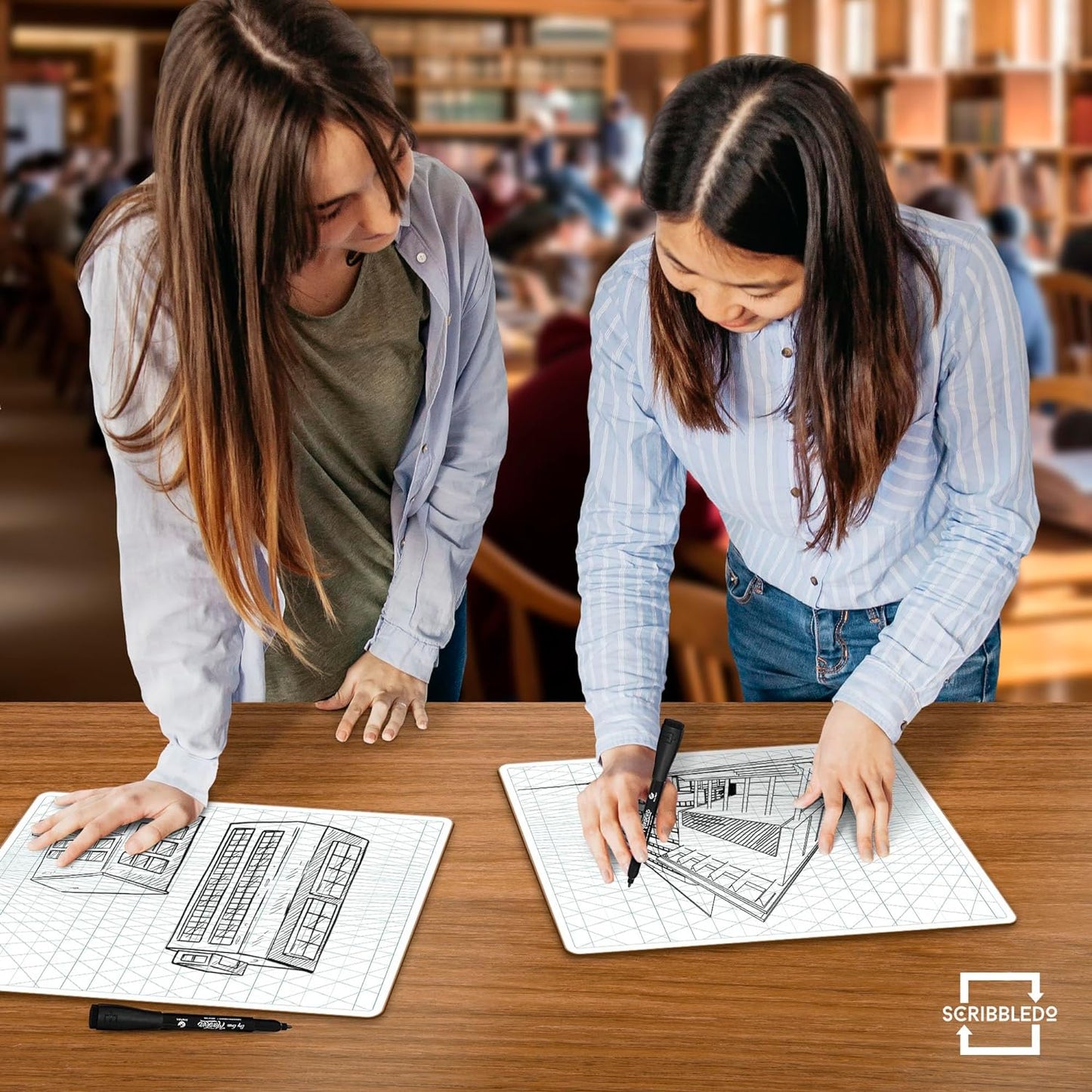 2 point perspective grid for drawing