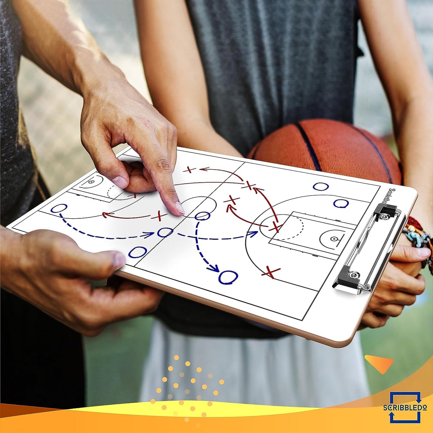 basketball court explanation whiteboard