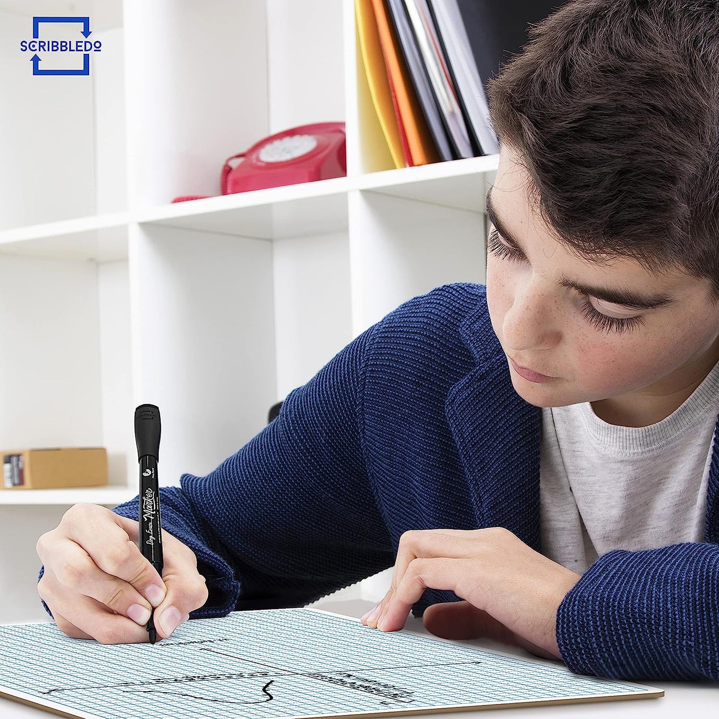 9x12 whiteboard with graph