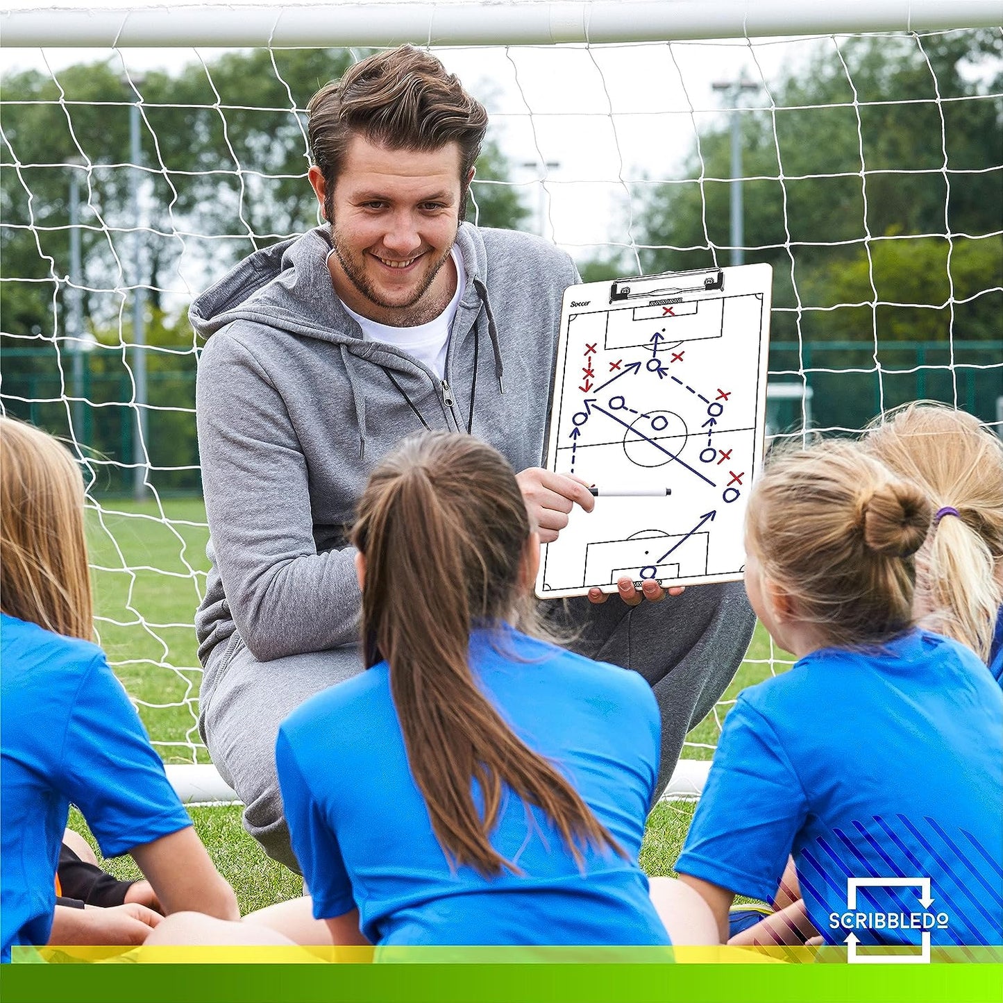 scribbledo soccer coaching board 15"x9"