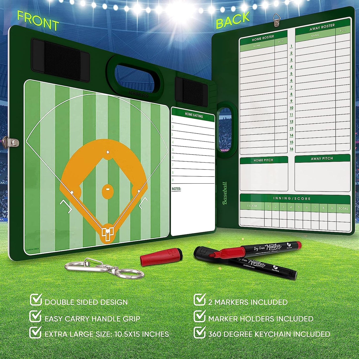 baseball lineup clipboard for coaches