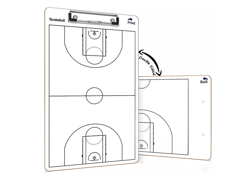 Basketball Double Sided Dry Erase Clipboard 15"x9"