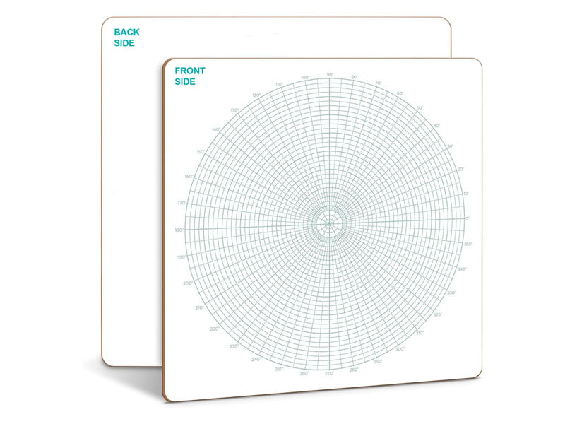 Dry Erase Circular Grid 12"x12" Board