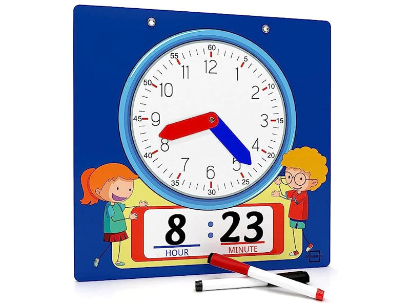 Writable Dry Erase Learning Clock