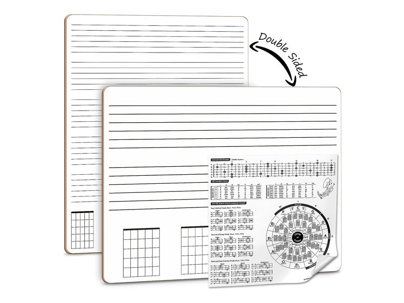 Guitar Practice Double Sided Whiteboard 11"x14"