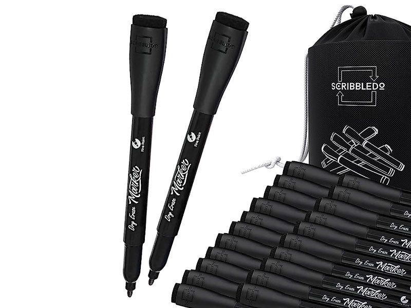 36 pack fine tip dry erase black markers