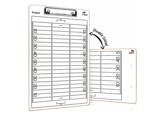 Football Dry Erase Double Sided Clipboard 15"x9"
