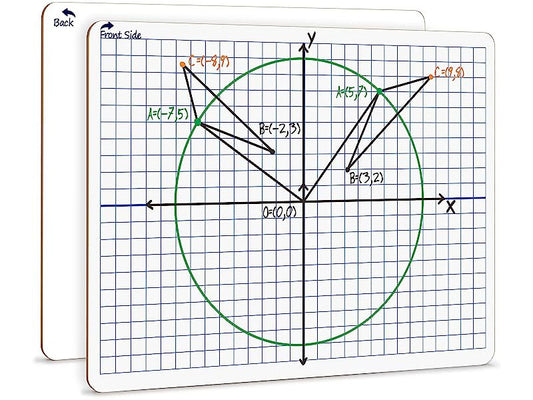 xy axis graph lap board 9x12