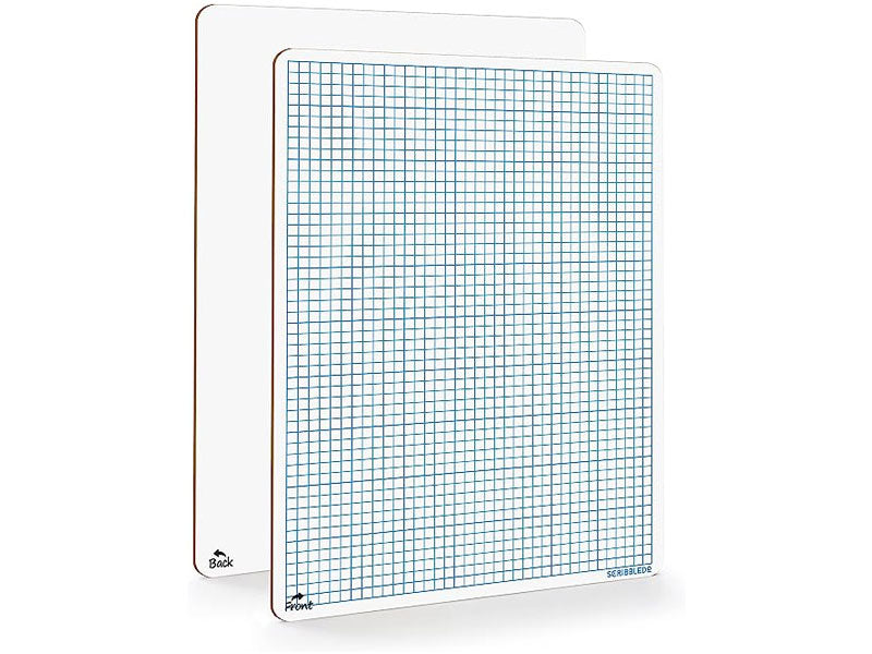 graph double sided whiteboard 9x12
