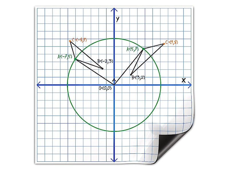 jumbo magnetic coordinate plane 27x27